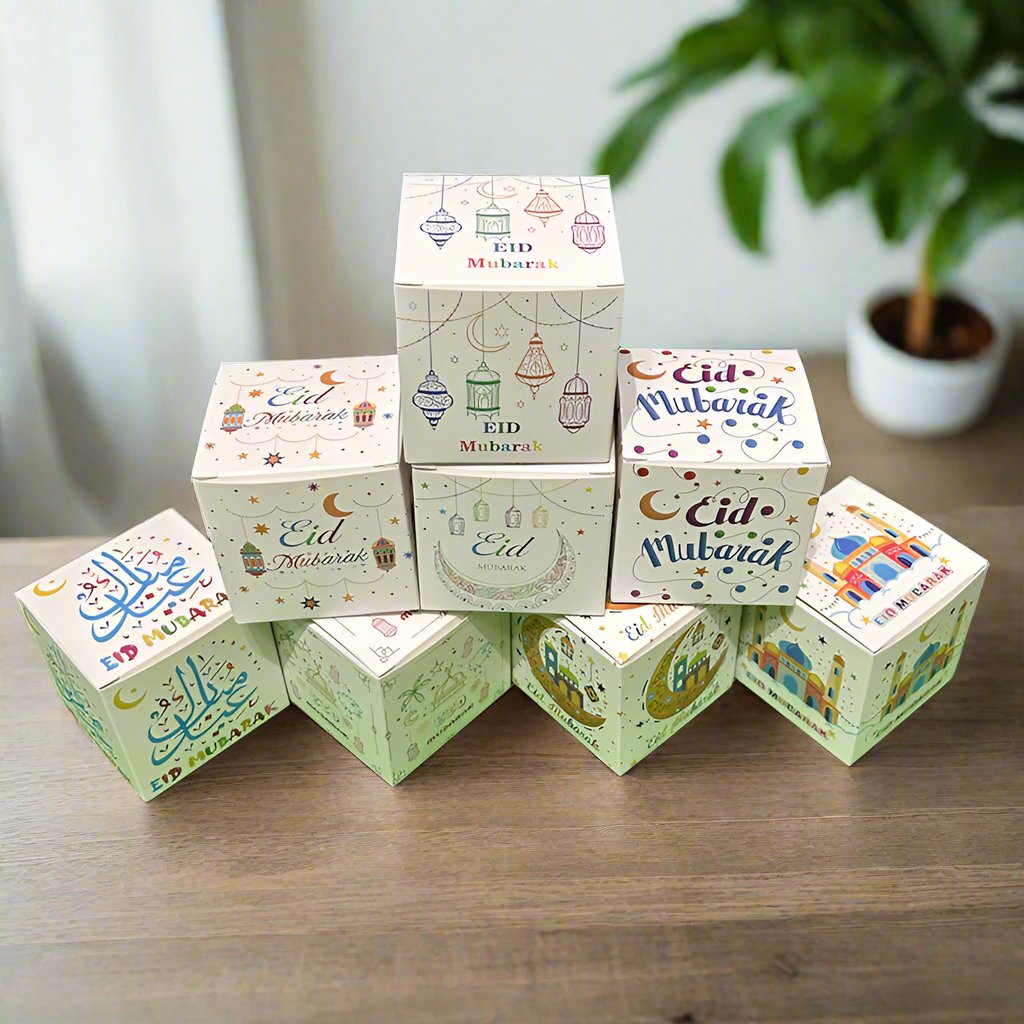 علب حلوى العيد - مجموعة من 8 علب
