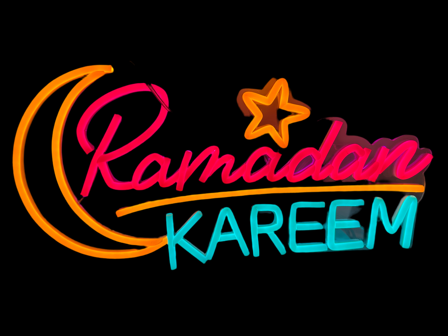 إضاءة نيون رمضان كريم