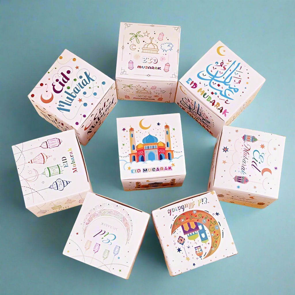علب حلوى العيد - مجموعة من 8 علب