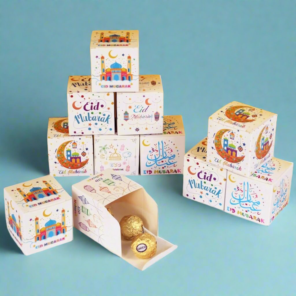 علب حلوى العيد - مجموعة من 8 علب
