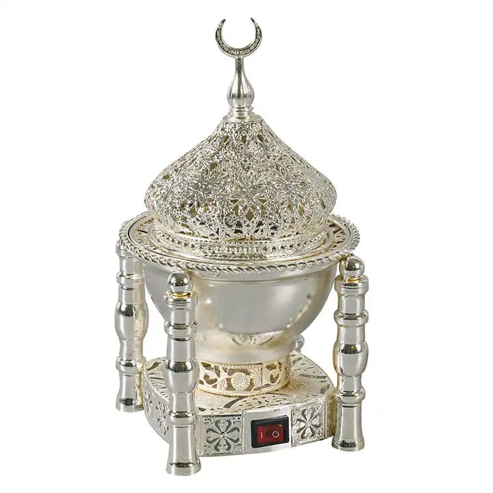 Electric Oud and Bakhoor Burner – Castle Pattern