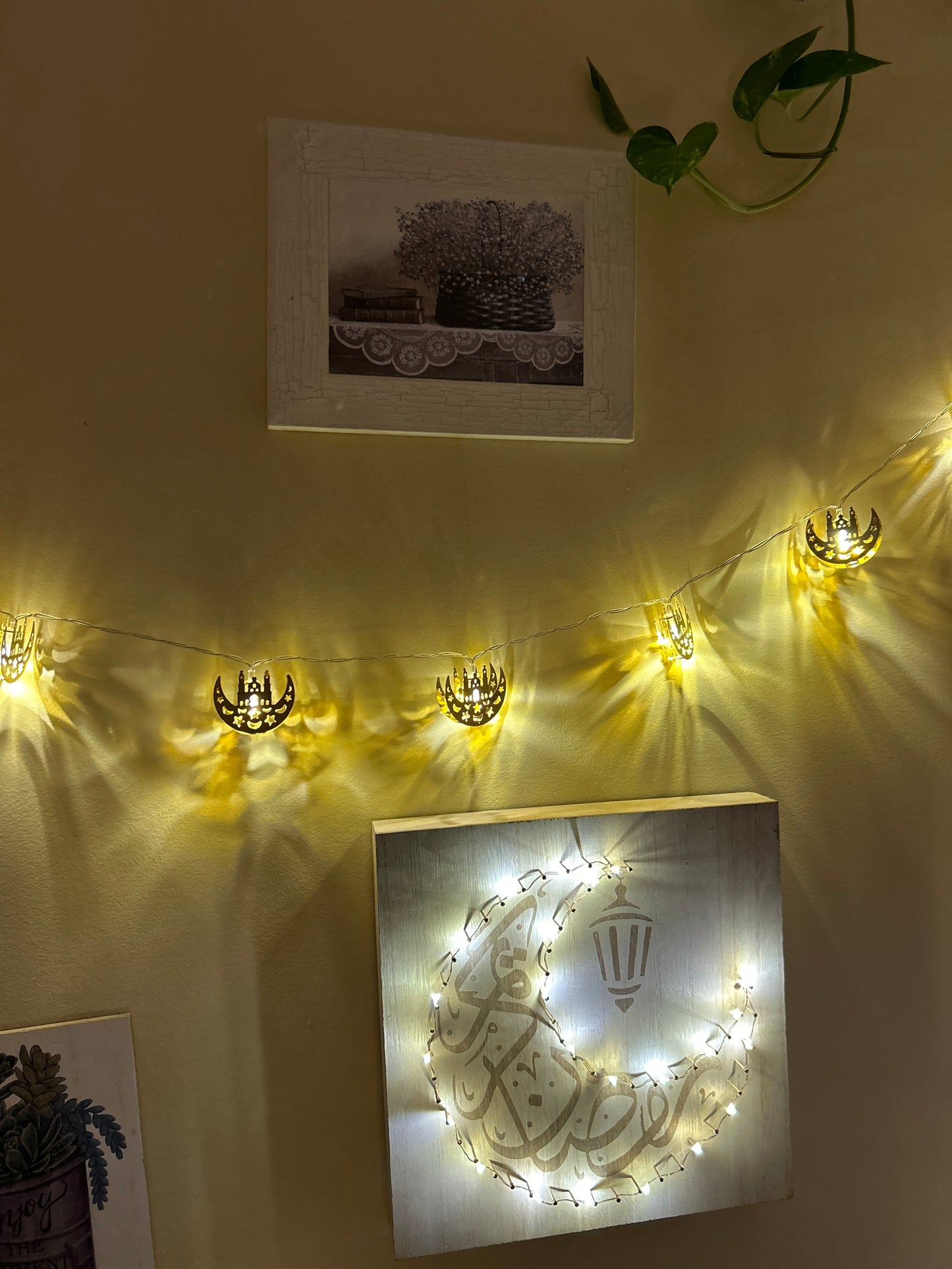 حبل زينة رمضان على شكل مساجد