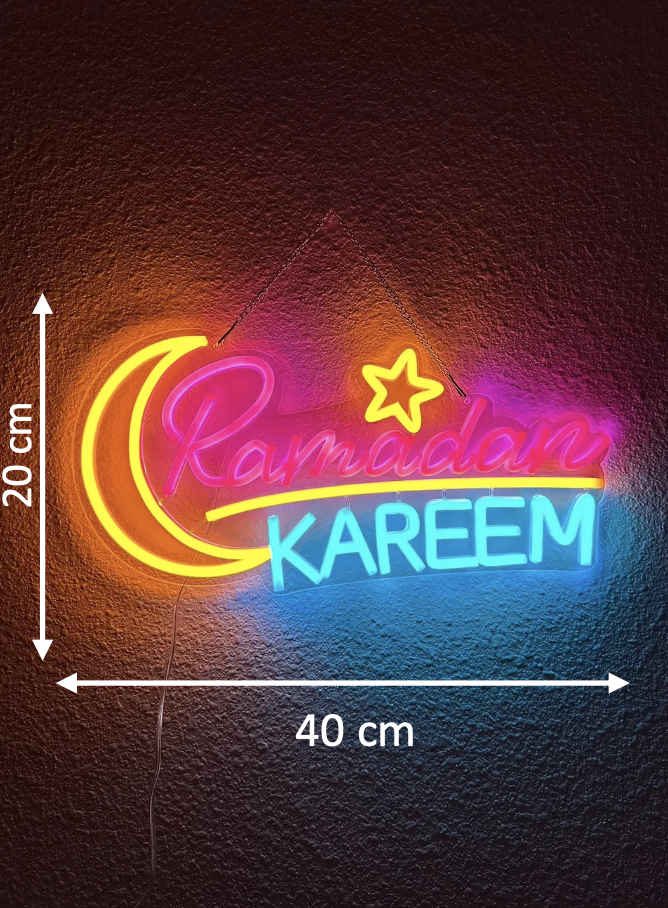 إضاءة نيون رمضان كريم