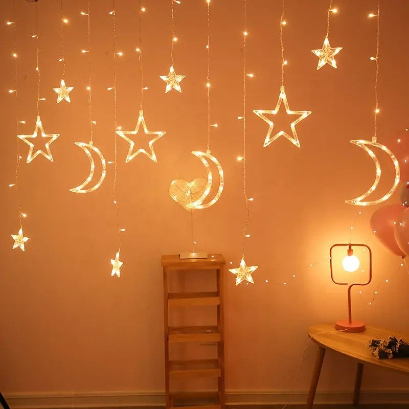 حبل زينة رمضان المضيء