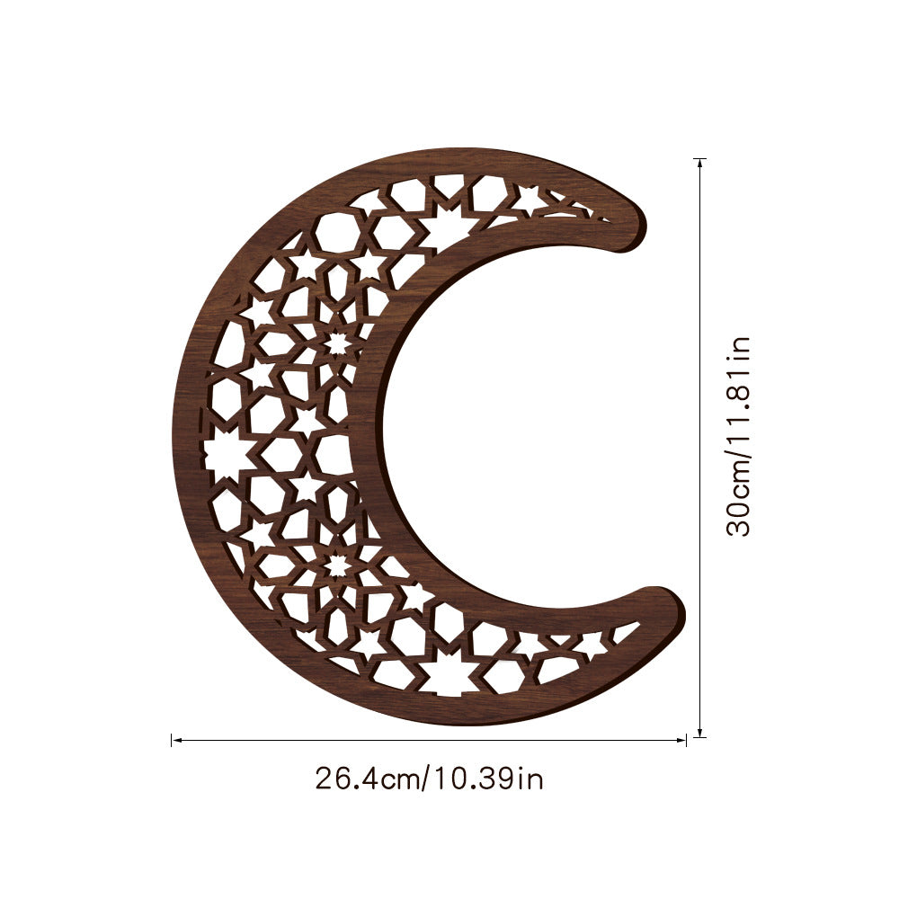 Wooden Wall Decor with LED Light