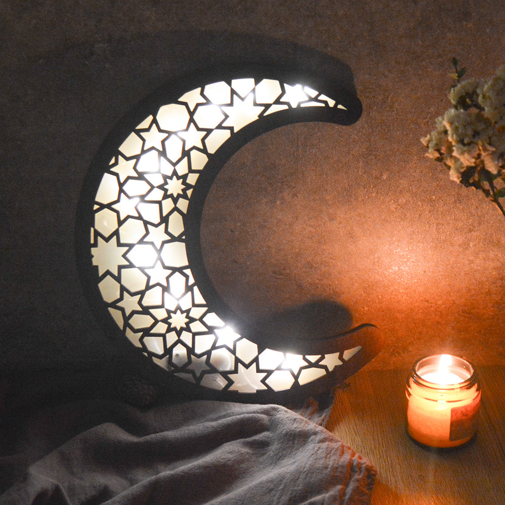 Wooden Wall Decor with LED Light