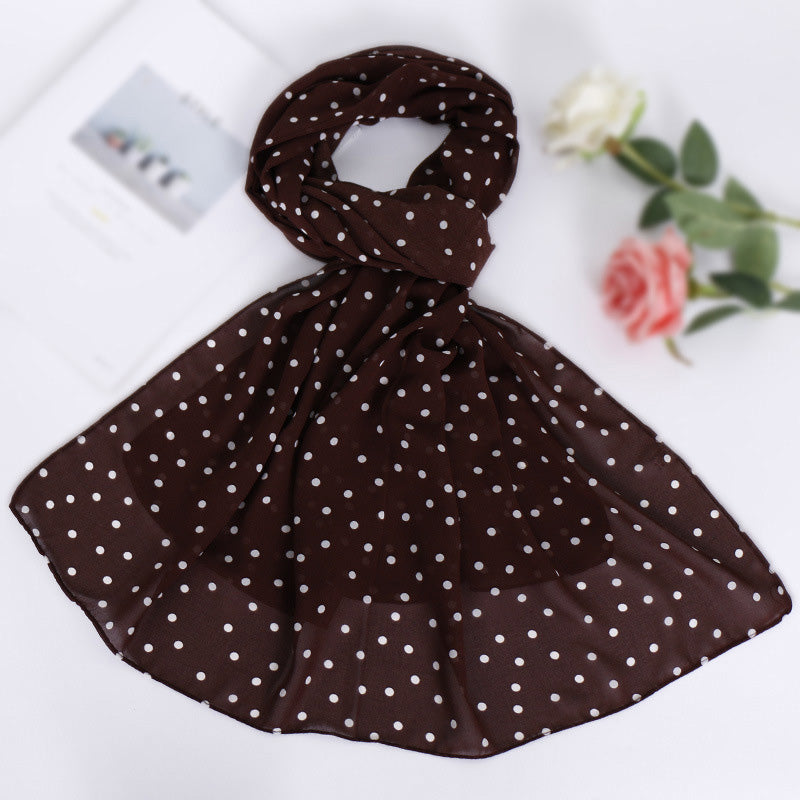 Chiffon Dots Printed Hijab