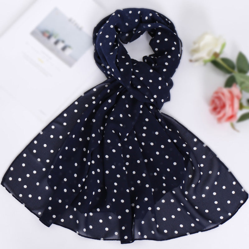 Chiffon Dots Printed Hijab