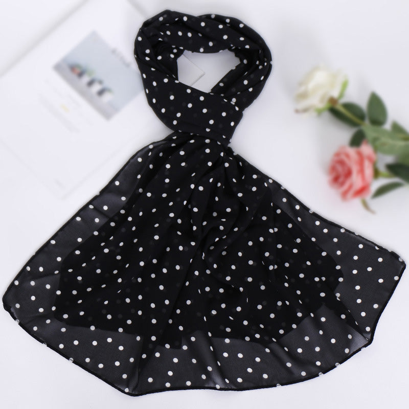 Chiffon Dots Printed Hijab