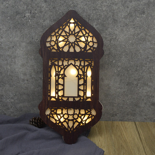 Wooden Wall Decor with LED Light