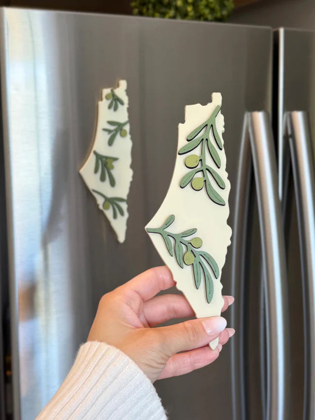 Palestine Map Fridge Magnet