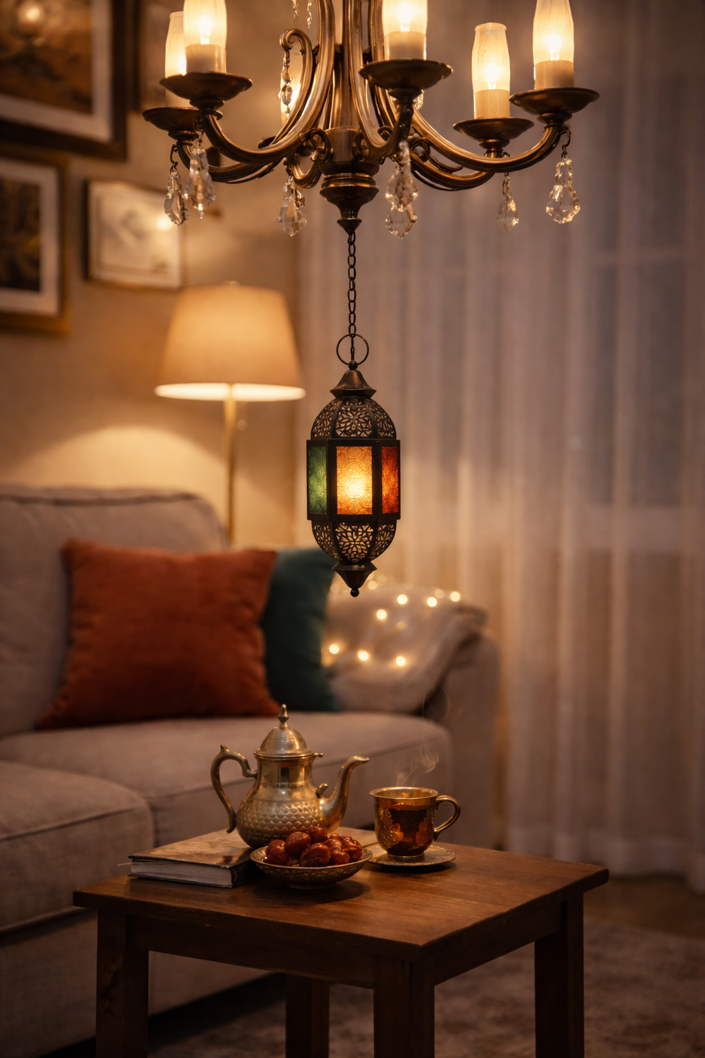 Hanging Ramadan Mosaic Lantern