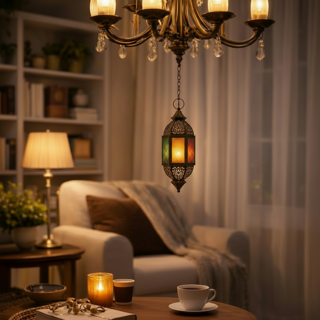 Hanging Ramadan Mosaic Lantern