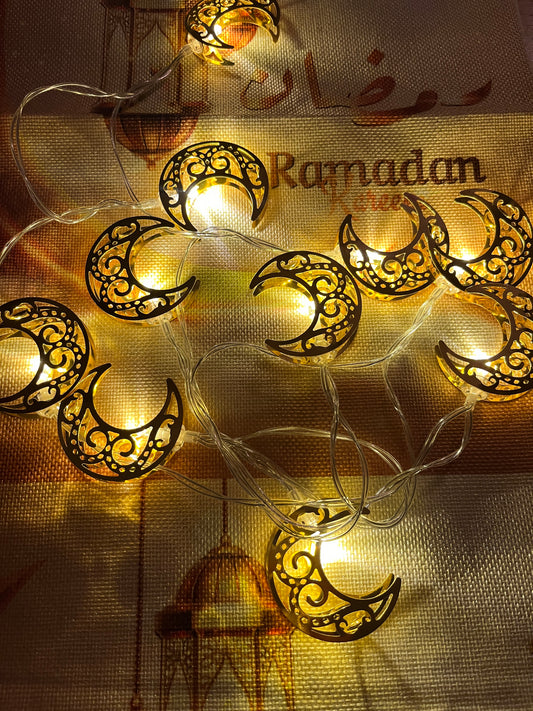 Crescent Ramadan Lights String