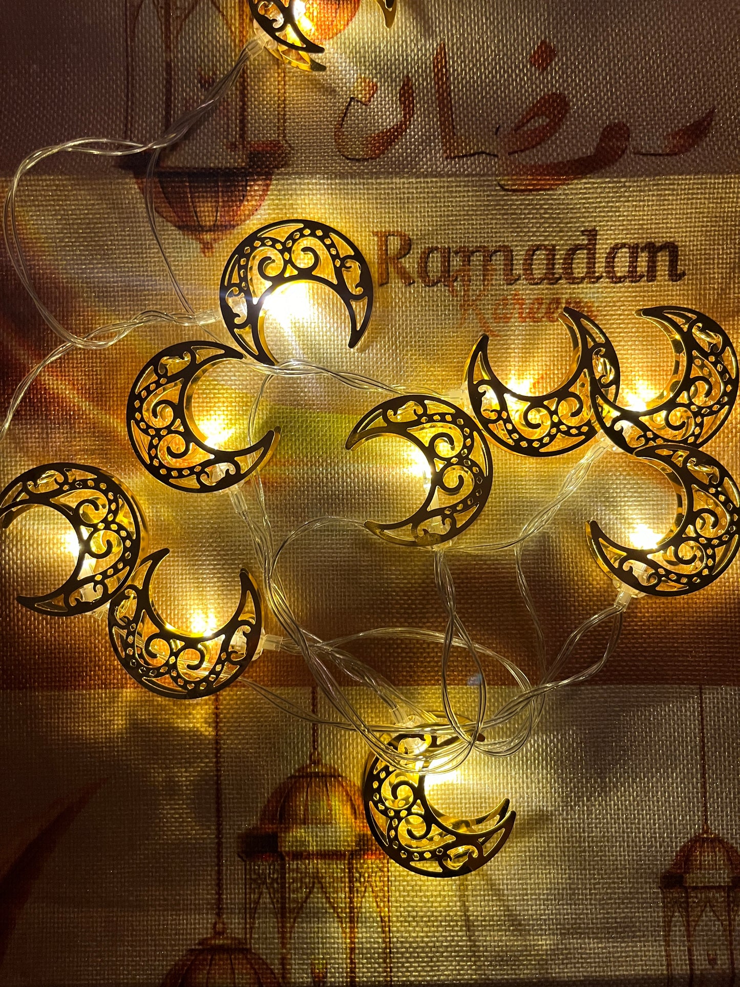 Crescent Ramadan Lights String