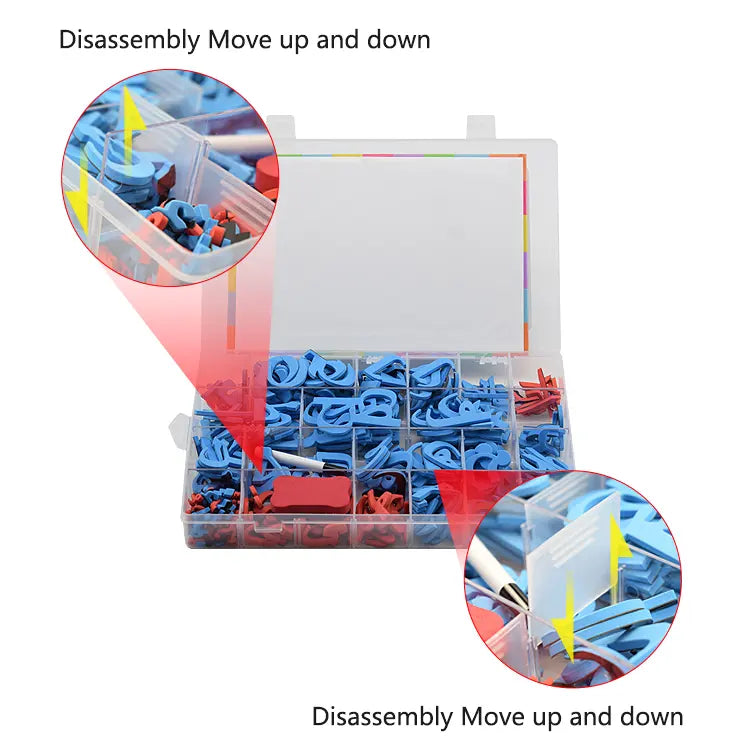  مجموعة الحروف العربية المغناطيسية 350 قطعة