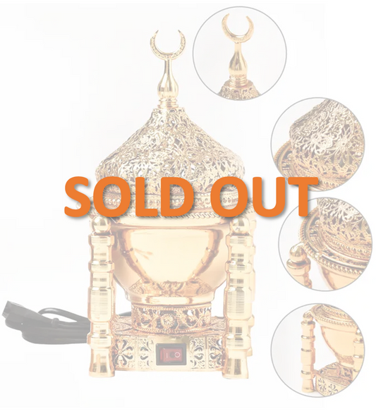 Electric Oud and Bakhoor Burner – Castle Pattern