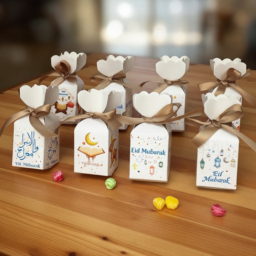 Eid Candy Boxes with wrap strip – Set of 12