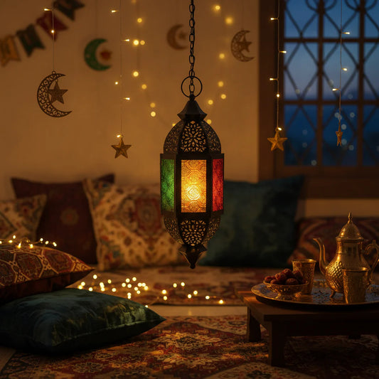 Hanging Ramadan Mosaic Lantern