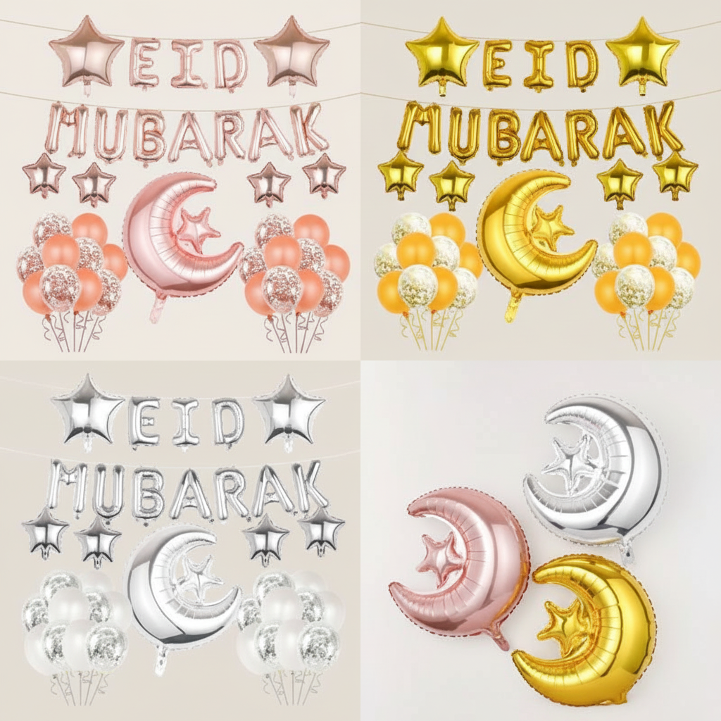 Eid Mubarak Balloons set