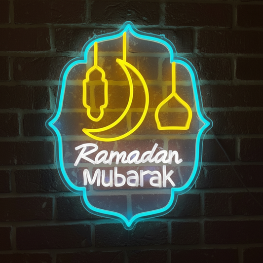 Ramadan Mubarak Neon Lights