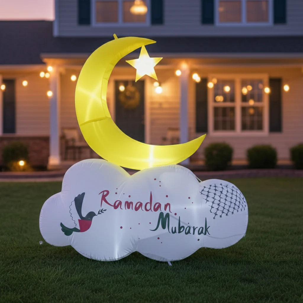 Reversible Crescent Inflatable - Palestinian Pattern