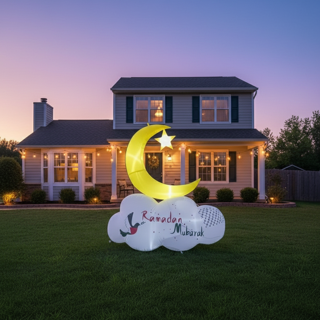 Reversible Crescent Inflatable - Palestinian Pattern