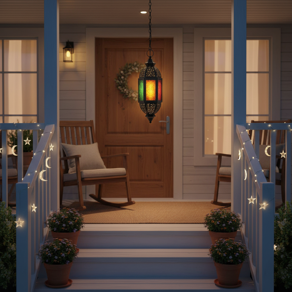 Hanging Ramadan Mosaic Lantern