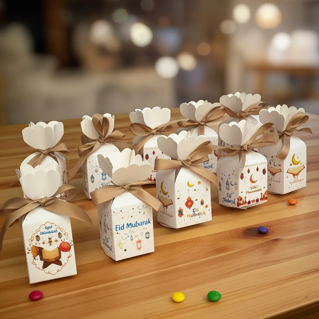 Eid Candy Boxes with wrap strip – Set of 12