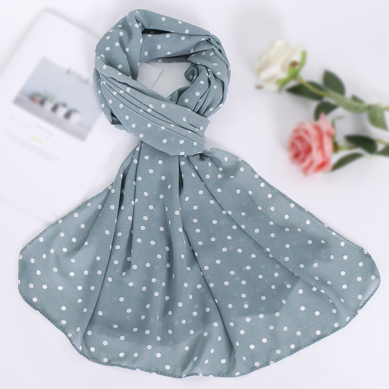 Chiffon Dots Printed Hijab