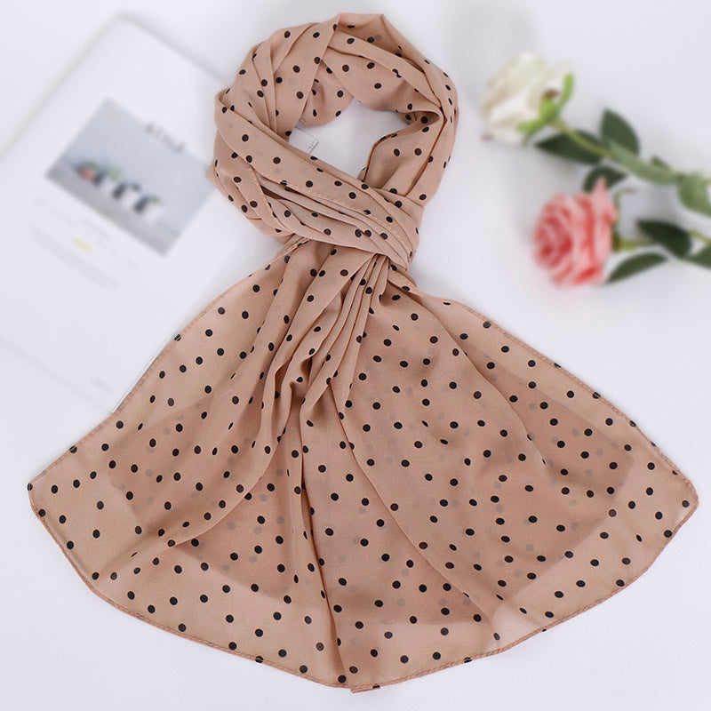 Chiffon Dots Printed Hijab