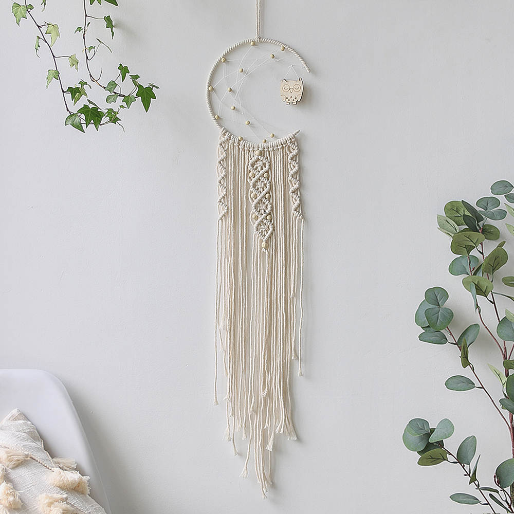 Macrame wall hangings with led lights