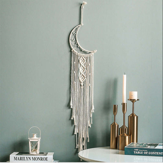 Macrame wall hangings with led lights