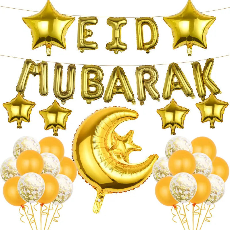 Eid Mubarak Balloons set